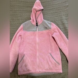 The North Face Pink and Gray Kids Hoodie